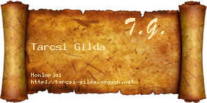 Tarcsi Gilda névjegykártya